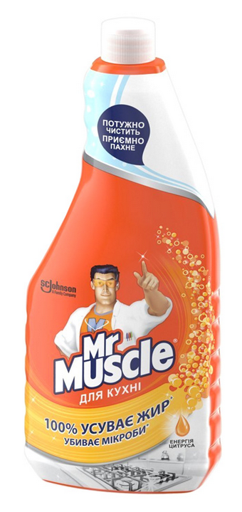 MR.MUSCLE Засіб для чищення кухні Енергія цитруса (запаска) 450мл